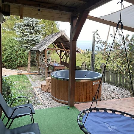 Dom Z Sauna - Lugiele Dzierwiany ภายนอก รูปภาพ