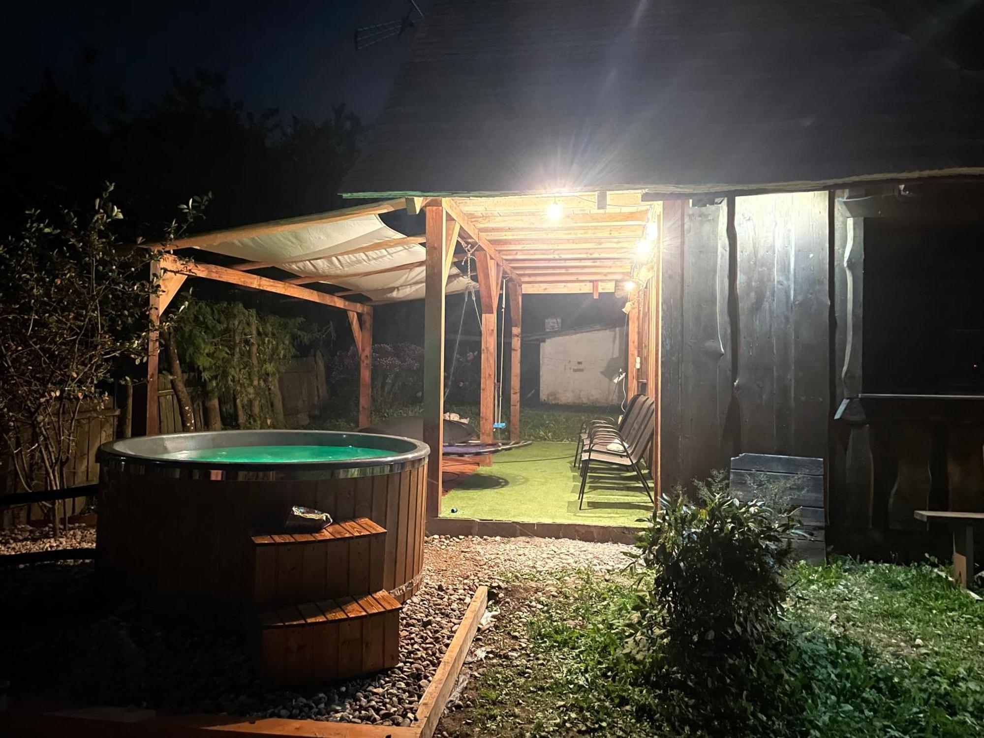 Dom Z Sauna - Lugiele Dzierwiany ภายนอก รูปภาพ